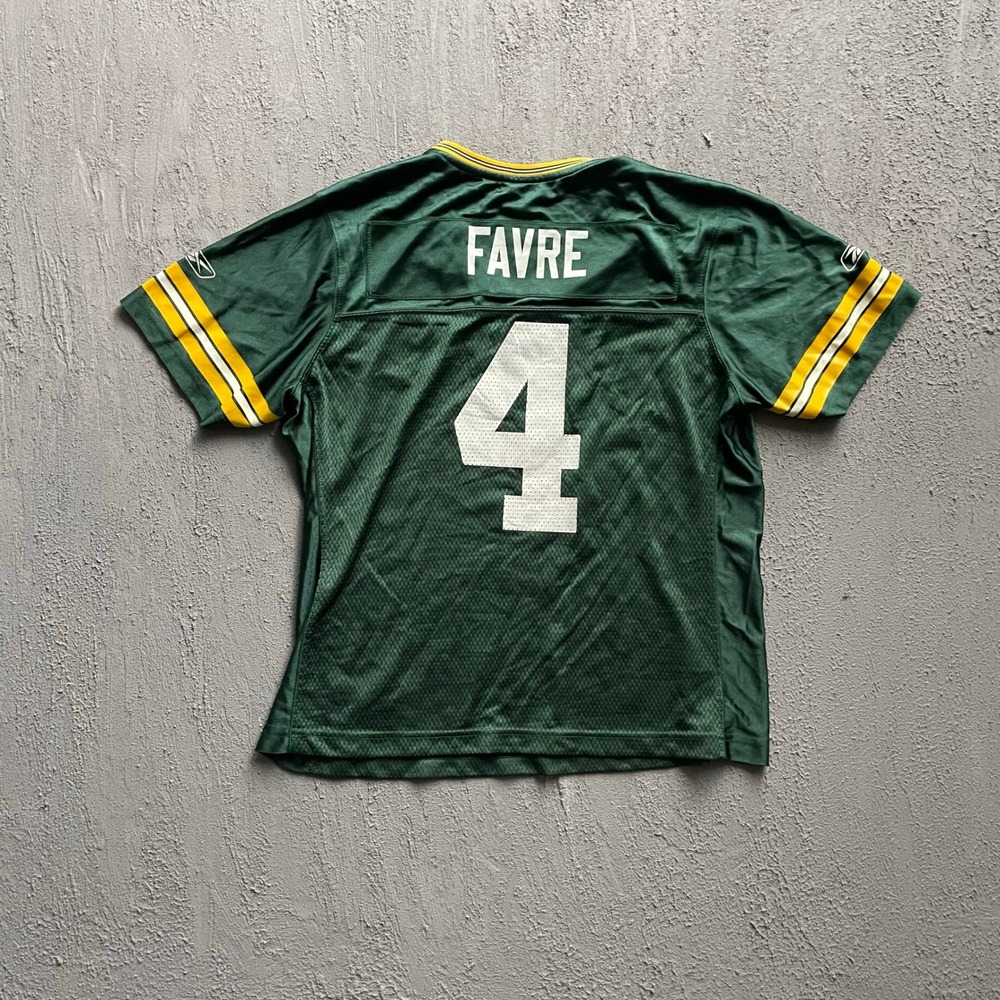 Vintage Green Bay Packers Brett Favre Jersey Mens Large Green 2000s Reebok